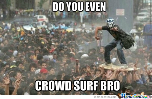crowd surf