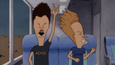 beavis and butthead headbanging .gif